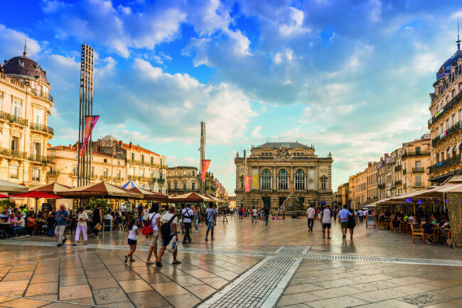 Praça de Montpellier, França